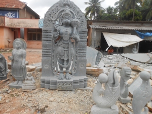 Carving of Hanuman by Kasinath Jena for Gokarna Temple